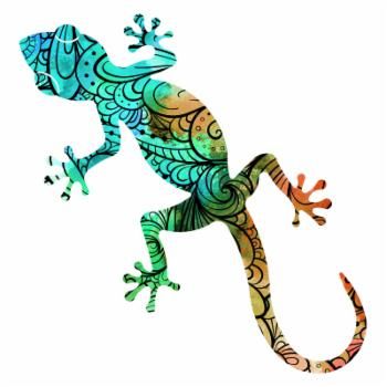 Metal Gecko Wall Art, Gecko Art, Gecko Tattoo, Gecko Wall Art, Animal Watercolour, Outdoor Wall Art, Lizards, Gecko, Wall Décor