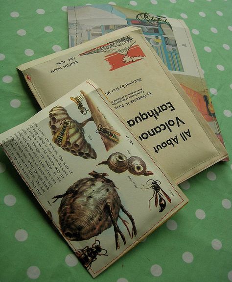 vintage book pages made into padded mailer. Great reuse!! Upcycle Packaging, Reused Packaging, Mailers Design, Upcycled Book Pages, Reuse Packaging, Upcycle Paper Bags, Thrifting Projects, Picture Book Endpapers, Eco-friendly Upcycled Bag As Gift