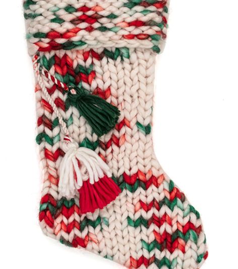 22" Christmas Chunky Knit Stocking by Place & Time | JOANN Chunky Knit Stocking, Knit Stocking, Christmas Apartment, Knit Stockings, Craft Store, Joanns Fabric And Crafts, Crafting Ideas, Free Knitting, Craft Stores