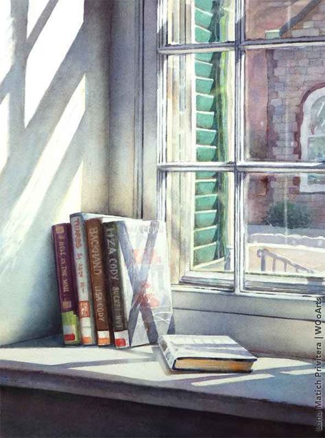 Lana Matich Privitera Fine Arts School, Interior Paintings, 수채화 그림, Malbec, Interior Art, Watercolor Landscape, American Artists, Painting Inspiration, Art World