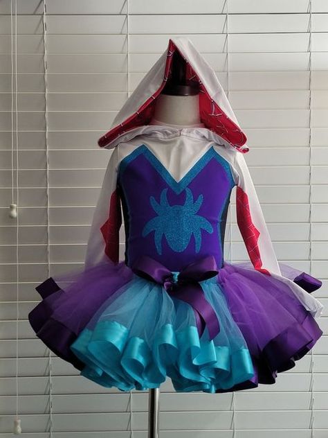 Ghost Spider Hoodie, Ghost Spider Costume, Girl Spiderman Costume, Gwen Spiderman, Purim Costumes, Spider Hoodie, Spider Costume, Spiderman Birthday Party, Spiderman Costume