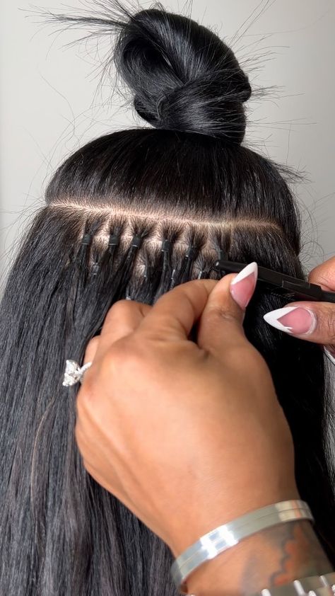 kerrialstonhair on Instagram: ITIP Extensions, also known as the Strand-by-Strand Method ,is one of the most popular luxury hair extension services requested by clients.… Aesthetic Hair Extensions, Hair Extension Aesthetic, Hair Extensions Aesthetic, Branding Aesthetic, Dream Setup, Hair Extension Shop, Luxury Hair Extensions, Hair Services, Small Business Inspiration