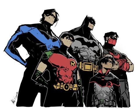 Nikola Čižmešija | The Batmen Quick fun over the week. #batman #robin #redhood #nightwing #timdrake #damianwayne #dccomics #dc #comics #comic | Instagram Nikola Cizmesija, Robin Comics, Talia Al Ghul, Robin Dc, Lego Batman Movie, Arte Dc Comics, Dc Comics Superheroes, Batman Universe, Damian Wayne