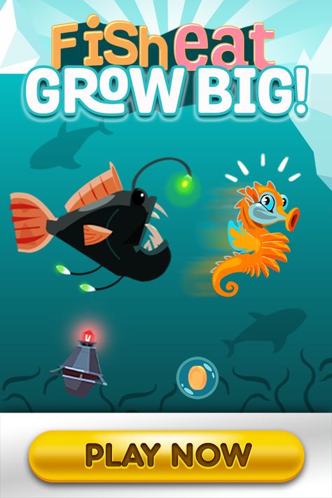 Your goal is to eat fishes which are smaller than you and grow up. You should avoid the bombs which are thrown from the ships and you should be careful about good and bad bonuses. The main rule is set up in the game is “Big fish eat little fish!”. #twoplayergames #fisheatgrowbig #fisheatgame Games For Large Groups, 2 Player Games, Fish Eat, Large Group Games, Two Player Games, Game Mechanics, Game Environment, Survival Mode, Good And Bad