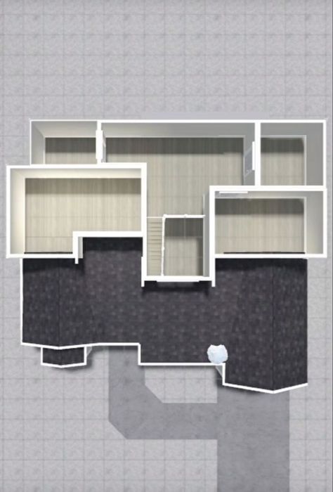 Bloxburg House Ideas 2 Floor Layout Grid, Berry Avenue House, Bloxburg Apartment Layout, Roblox Houses, Winter House Exterior, House Outline, Bloxburg Houses, Bloxburg Codes, Small House Layout