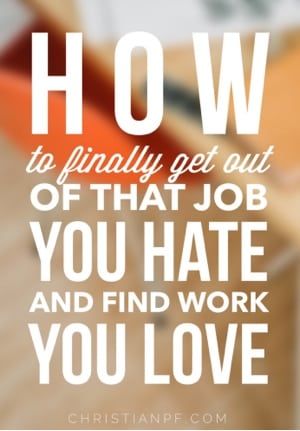 how to get out of job you hate and find a job you love! ....Each one of us has unique giftings and skills that we have been given by our creator. The challenge sometimes is figuring out how to get them in line with our careers. In my case I feel like I stumbled around for many years in job to job doing things I was working really hard at, but just wasn't gifted to do. And it was an incredibly frustrating feeling.... Become Rich, Finding A New Job, Quitting Your Job, Find Work, How To Become Rich, Job Hunting, Resume Writing, New Career, Find A Job