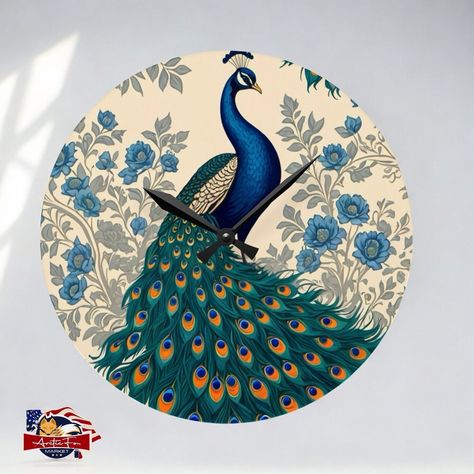 🕰️ Tick tock, let this Elegant Peacock Wall Clock make your home decor rock! 🦚🌺 From vibrant feathers to intricate details, this acrylic round or square clock will surely steal the show. Available in 10.75'' and 8'' sizes, it's the perfect addition to any room. 🌟 So don't waste any time, grab yours now and add a touch of elegance to your space. 💙 #PeacockLove #HomeDecorGoals #TimelessBeauty #BirdLovers #WallClocks #AcrylicArt #VibrantDesign #UniqueDecor #InteriorInspo #FeatheredFriends #Trend... Acrylic Clock, Square Clocks, Clock Wood, Sink Kitchen, Square Wall Clock, Peacock Design, Themed Decor, Shape Art, Bird Decor