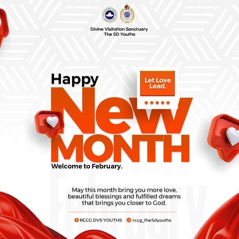 Happy New Month February Flyer Design, Happy New Month Background, New Month Design Flyer, Happy New Month Images, Happy New Month Flyer Design, New Month Flyer Design, New Month Design, Pull Up Banner Design, Course Flyer