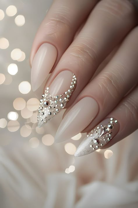 nails long, wedding nails 2024, wedding nails xxl, wedding nails bride, nails y2k, wedding nails design elegant, wedding nails acrylic, wedding nails inspiration, nails xl, nails unique, wedding nails with pearls, nails 3d, wedding nails natural, wedding nails for bride square, wedding nails jewels, wedding nails mother of bride, wedding nails extension for bride, nails, wedding nails pearl, nails design ideas, nails easy, nails y2k, wedding nails mother of groom, wedding nails long Beige Nails With Rhinestones, Wedding Nails For Bride Square, Wedding Nails With Pearls, Long Wedding Nails, Nails Acrylic Wedding, Wedding Nails Pearl, Unique Wedding Nails, Wedding Nails Long, Pearl Nails Design