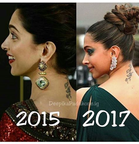 Tattoo Tattoo Meaning, Deepika Padukone, Neck Tattoo, Tattoos With Meaning, Tattoos