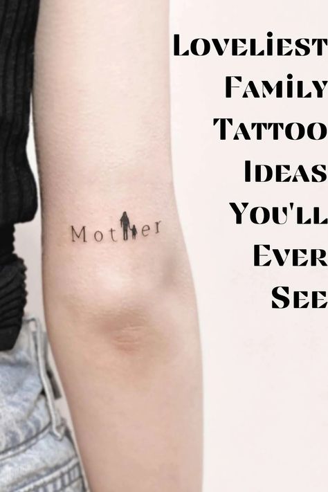 31 Loveliest Family Tattoo Ideas You'll Ever See - Tattoo Glee Small Tattoos With Family Meaning, 3 Family Tattoo Ideas, Tattoos Representing Parents, Family Roots Tattoo, Tattoos For Blended Families, Small Tattoos For Family Members, Fine Line Family Tattoo Ideas, Matching Tattoo Ideas For Family, Family Saying Tattoos