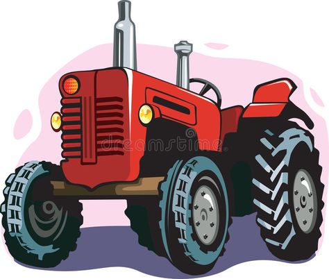 Tractor. A red coloured tractor on colourful back ground #Sponsored , #sponsored, #ad, #red, #ground, #colourful, #Tractor Tractor Images, Tractor Illustration, Ground Illustration, Camera Cartoon, Emoji For Instagram, Ford Tractors, Red Tractor, Cornell University, Back Ground