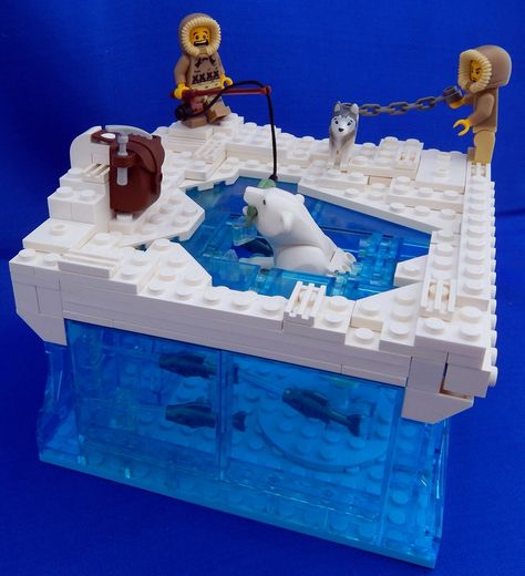 LEGO IDEAS - Product Ideas - Polar Bear Encounter Lego Igloo, Cool Lego Ideas, Lego Zoo, Lego Hacks, Lego Christmas Village, Lego Winter, Lego Sculptures, Lego Christmas, Lego Diy