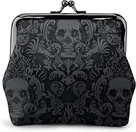 Amazon.com: Wineware Women'S Wallet, Gothic Wallpaper For Walls Skull Damask Buckle Leather Coin Purses Pouch Kiss-Lock Change Travel Makeup Wallets, One Size, (HRFGD-54658) : Clothing, Shoes & Jewelry Purses Vintage, Skull Wallet, Wallpaper For Walls, Leather Travel Wallet, Gothic Wallpaper, Canvas Leather Tote, Vera Bradley Wallet, Michael Kors Crossbody Bag, Denim Tote Bags