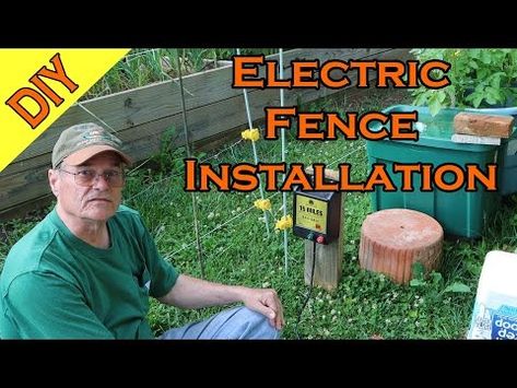 (561) DIY Electric Fence Installation Tutorial for Garden or Pasture - YouTube Diy Electric Fence, Woodworking Ideas To Sell, Fence Installation, Diy Fence, Farm Dogs, Diy Electrical, Electric Fence, Dog Fence, Diy Installation