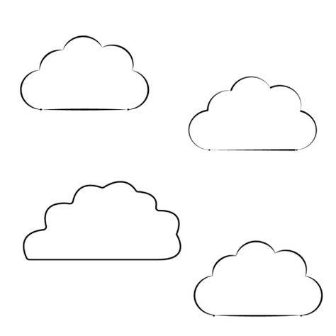 Cloud Vector Png, Cloud Outline, Best Png, Image Cloud, Tag Cloud, Cloud Vector, Blue Clouds, Png Image, Pet Birds