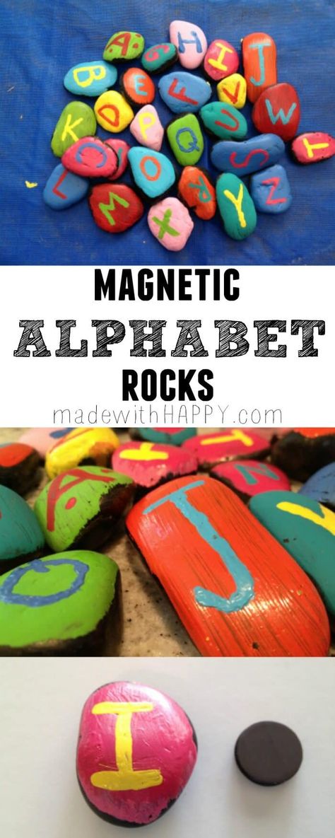 September Crafts For Kids, Alphabet Rocks, Fall Crafts Ideas, Rock Magnets, Painting Letters, Crafts Ideas For Kids, Magnets Diy, Learning Crafts, September Crafts