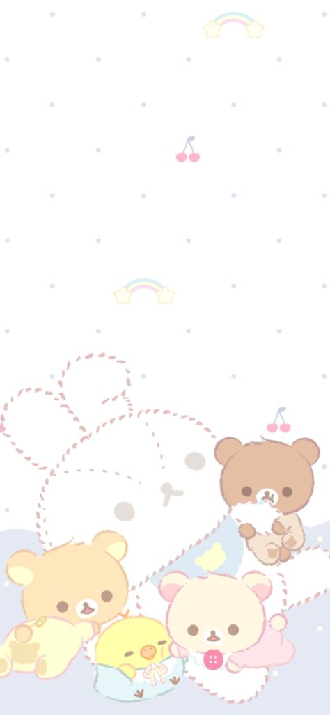 Rilakkuma Iphone Wallpaper, Wallpaper Rilakkuma, Sanrio Rilakkuma, Rilakkuma Wallpaper, Sanrio Wallpaper, Preppy Wallpaper, More Wallpaper, Iphone Icon, Kawaii Wallpaper