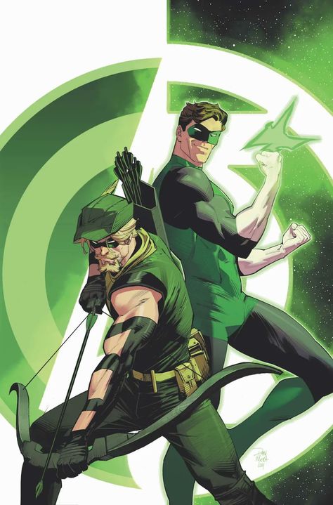 Green Lantern Green Arrow, Justice League Art, Deathstroke The Terminator, Dan Mora, Green Lantern Hal Jordan, Hal Jordan, Green Lantern Corps, Worlds Finest, Univers Dc