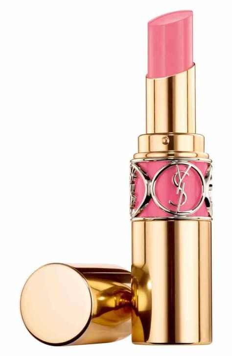 Lisa Vanderpump's Pink Lipstick - Blushing in Hollywood Ysl Rouge Volupte Shine, Shine Lipstick, Hydrating Lipstick, Soften Lips, Velvet Teddy, First Perfume, Ysl Beauty, Kesha, Beauty Awards