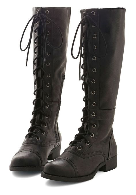 Black Military Boots, Steampunk Boots, Harry Clarke, Knee High Boots Flat, Short Black Boots, Black Lace Up Boots, Dr Shoes, Vegan Boots, Black Knee High Boots