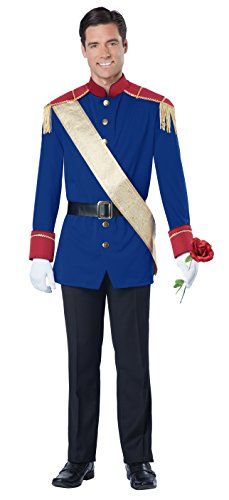 California Costumes Men's Storybook Prince, Blue/Red, Medium Best Halloween Costumes & Dresses USA Prince Charming Outfit, Prince Charming Costume, Toddler Boy Costumes, Prince Costume, Snow White Costume, California Costumes, Plus Size Costumes, Kids Costumes Boys, White Costumes