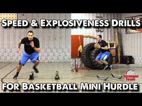 Speed & Explosiveness Drills for Basketball - Mini Hurdle Drills For Basketball, Polymetric Workout, Basketball Workouts Training, Explosive Workouts, Basketball Training Equipment, Vertical Jump Training, Basketball Tricks, Basketball Moves, Plyometric Workout