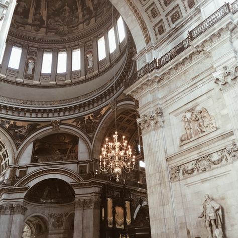 St Pauls Cathedral London, St. Paul’s Cathedral, Light Academia Aesthetic, St Pauls Cathedral, Baroque Architecture, Academia Aesthetic, Landscape Illustration, Light Academia, Portsmouth