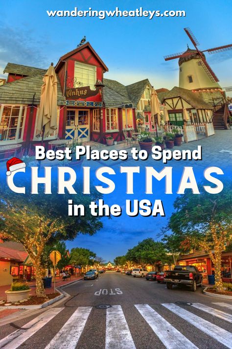 15 Best Places to Spend Christmas in the USA | Christmas in US | Christmas places in US | USA for Christmas | best Christmas destinations in the US | USA travel | places in the US | US Christmas places to visit | places to visit in December in the USA | where to spend Christmas in the US | best places to go for Christmas | best US cities to visit in December | places to visit for Christmas in the USA | US Christmas destinations | unique Christmas destinations in the US | #USA #Christmas Places To Travel For Christmas, Places To Visit For Christmas, Christmas In Usa, Christmas Trips, Best Christmas Vacations, Christmas Travel Destinations, Usa Places To Visit, Christmas Getaways, Usa Christmas