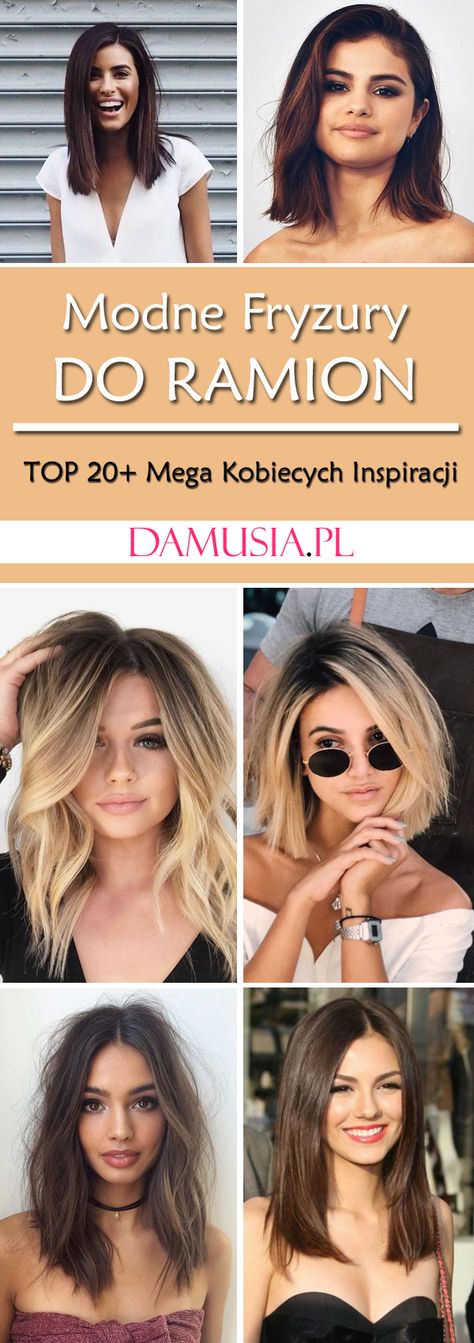 Modne Włosy do Ramion: TOP 20+ Mega Kobiecych Inspiracji na Modne Fryzury Shot Hair Styles, Top 20, Hair Cuts, Hair Styles, Hair, Beauty