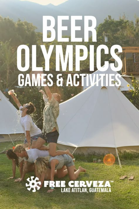 Beer Fest Games, Drinking Games For Parties Outdoors, Beer Fest Party Ideas, Drinking Yard Games, Dizzy Bat Drinking Game, Adult Beer Olympics, 4th Of July Beer Olympics, Bachelorette Beer Olympics Games, Adult Olympic Games