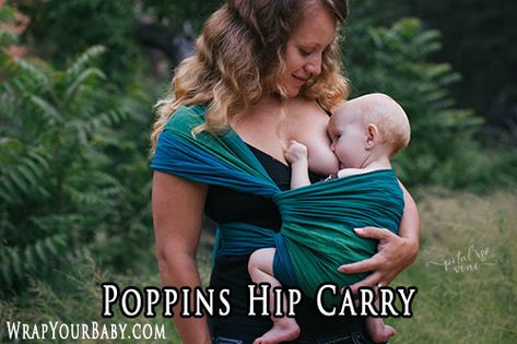 Poppins Hip Carry with a Woven Wrap Baby Wrap Tutorial, Woven Wrap Carries, Baby Wearing Wrap, Baby Carrying, Wrap Carrier, Woven Wrap, Baby Wrap, Baby Center, Natural Birth