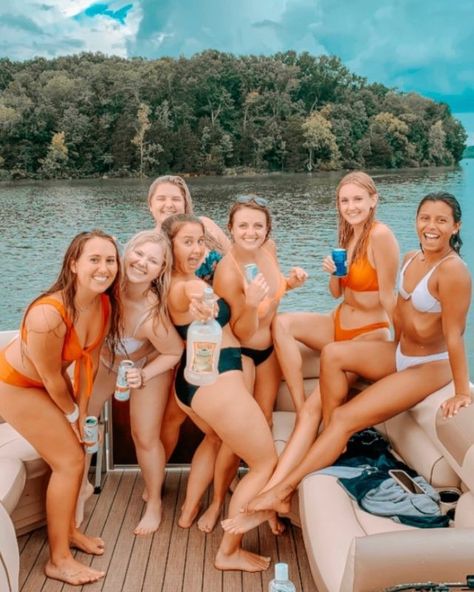 Party Pontoon | Rental Boat Rides in Nashville, TN | High Tide Rides Bachelorette Pontoon Party, Batchloret Party Ideas Lake, Pontoon Bachelorette Party, Nashville Boat Party, Bachelorette Party On A Boat, Bachelorette At The Lake, Bachlorette Party Lake, Beach Bachelorette Party Boat, Boat Bachelorette Party