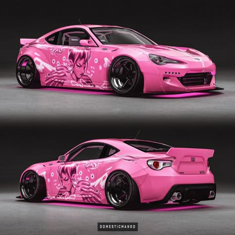 Pink Honda, Miata Car, 2 Fast 2 Furious, Fast 2 Furious, Super Nana, Tokyo Drift Cars, Rocket Bunny, Hello Kitty Car, Wall Collage Kit