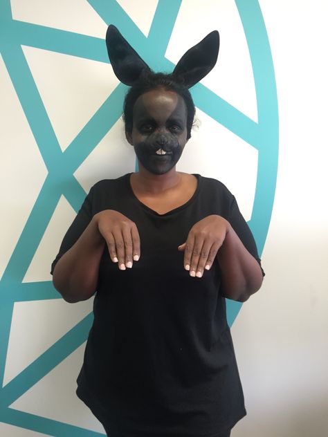 SFX Makeup. Prosthetics. Rabbit nose. Black Rabbit Makeup, Black Bunny Makeup, Rabbit Nose, Rabbit Makeup, Makeup Prosthetics, Bunny Makeup, Black Bunny, Black Rabbit, Sfx Makeup