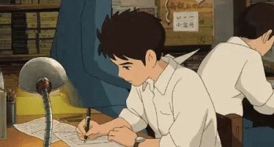 Anime Boy GIF - Anime Boy Studying - Discover & Share GIFs From Up On Poppy Hill, Poppy Hill, Up On Poppy Hill, Anime Studio, Personajes Studio Ghibli, Studio Ghibli Characters, Ghibli Studio, Arte 8 Bits, Ghibli Artwork