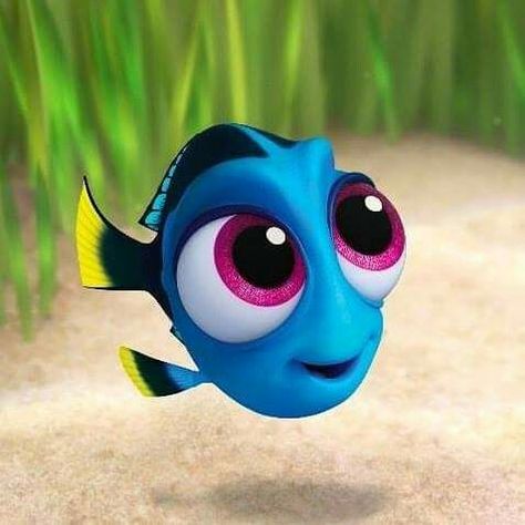 Baby Dory, Cute Disney Characters, 3d Cinema, Disney Icons, Cute Bunny Cartoon, Disney Collage, Cute Tumblr Wallpaper, Cartoon Girl Drawing, Finding Dory