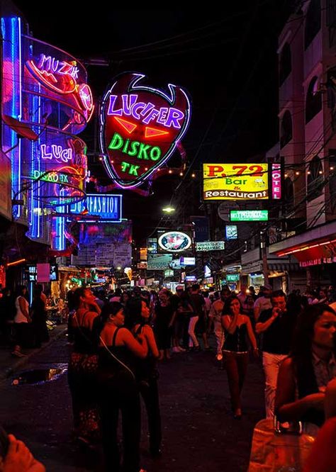 Walking Street, Pattaya, Thailand. Photo by T_Monk  ------ #thailand #privatedancer #gogobars #pattaya Pattaya Thailand Nightlife, Pattaya Nightlife, Walking Street Pattaya, Crazy Lovers, Thailand Nightlife, Thailand Street, Thailand Hotels, Hotel Thailand, Pattaya Beach