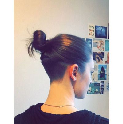 Nape Undercut Long Hair, Shornnape Undercut, Hair Design Ideas, Undercut Hair Designs, Undercut Hair, Undercut Hairstyles Women, Undercut Long Hair, Growing Your Hair Out, Nape Undercut