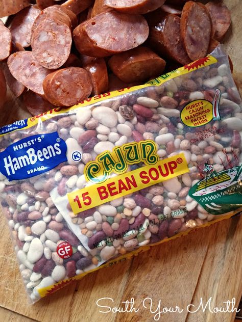 Cajun Beans, Andouille Sausage Recipe, Beans Recipe Crockpot, Dry Beans Recipe, Easy Sausage Recipes, Red Beans Rice, 15 Bean Soup, Beans And Sausage, Seafood Rice