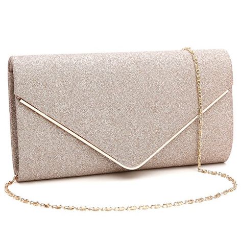 GESU Womens Shining Envelope Clutch Purses Evening Bag Handbags For Wedding and Party Tas Lv, Glitter Clutch Bag, Envelope Clutch Purse, Prom Bag, Clutch Bag Wedding, Party Handbags, Girly Bags, Clutch Purse Evening, Evening Handbag