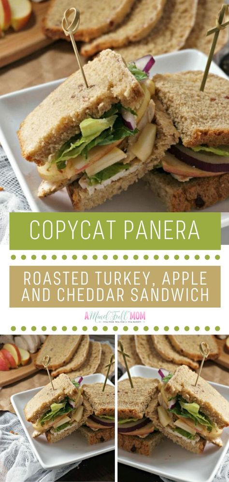 Best Turkey Sandwich, Turkey Apple Sandwich, Panera Sandwiches, Apple Sandwich Recipes, Tart Savory, Fall Sandwiches, Apple And Cheddar, Cheddar Sandwich, Cold Sandwich Recipes