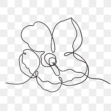 Jasmine Flower Outline, Line Drawing Flower, Garden Logo, Wing Drawing, Abstract Line Drawing, Drawing Png, Flower Outline, Decorative Paintings, Contour Line