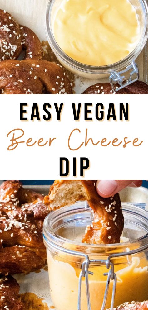 Vegan Beer Cheese, Homemade Beer Cheese, Vegan Dip Recipes, Beer Cheese Dip Recipe, Dairy Free Dips, Dip Vegan, Making Beer, Cheese Dip Recipe, Flavored Beer