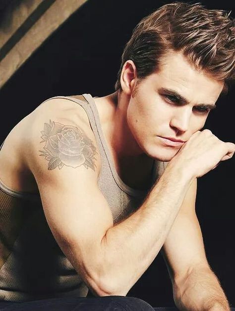 Paul Wesley #TVD Paul Wesley Tattoo, Klaus Tattoo, Small Wave Tattoo, Paul Wesley Vampire Diaries, The Salvatore Brothers, Vampire Diaries Memes, Rose Tattoos For Men, Ian Somerhalder Vampire Diaries, Vampire Diaries Stefan