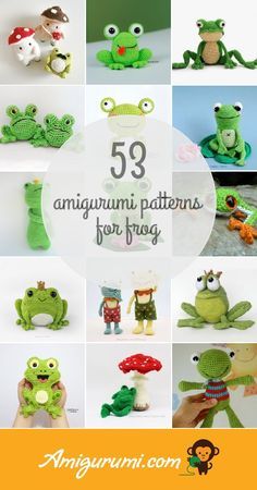 Amigurumi Patterns For Frog Japanese Crochet Patterns, Magic Circle Crochet, Frog Amigurumi, Easy Knitting Patterns Free, Kids Crochet Pattern, Crochet Tree, Crochet Patterns Free, Japanese Crochet, Crochet Frog