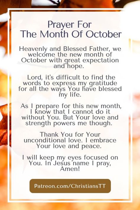 October Blessed Month, October New Month Blessings, Prayers For The Month Of October, Prayer For October Month, New Month October Blessings, New Month Affirmations October, October Blessings Prayer, First Of The Month Prayer, October Prayer Quotes