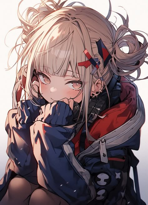 Toga himiko mha dabi shigaraki my hero academia bnha league of villains tomura shigatoga togadabi Toga Himiko, My Hero, Hero Academia, My Hero Academia, Blonde, Illustrations, Drawings, Anime