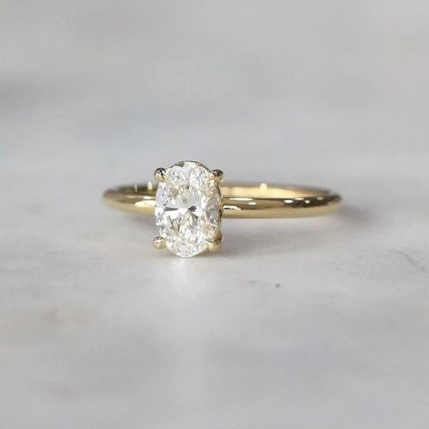 Meg Maskell Fine Jewellery on Instagram: "| O V A L / D I A M O N D | You just can't beat a classic Oval Brilliant Cut Diamond in a 4 claw setting on a soft round 18ct Yellow Gold Band!! This Handmade White Lab Created Diamond Solitaire Ring is such a quintessential engagement ring!!⁠ ⁠ We have this one available right now and if ordered before December 16th we can have it dispatched in time for Australia Post's christmas deadline! ⁠ ✨✨✨⁠ www.megmaskell.com.au⁠ #handmadeinaustralia #yellowgold # Xmas Gift Guide, Christmas Ring, Oval Diamond Ring, White Lab, Diamond Solitaire Ring, Claw Setting, Oval Cut Diamond, Diamond Solitaire Rings, Christmas Jewelry