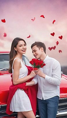 Car Couple, Background Car, Day Wallpaper, Material Design Background, Love Day, Valentines Day Couple, Wallpaper Photos, Ad Background, Wallpaper Image